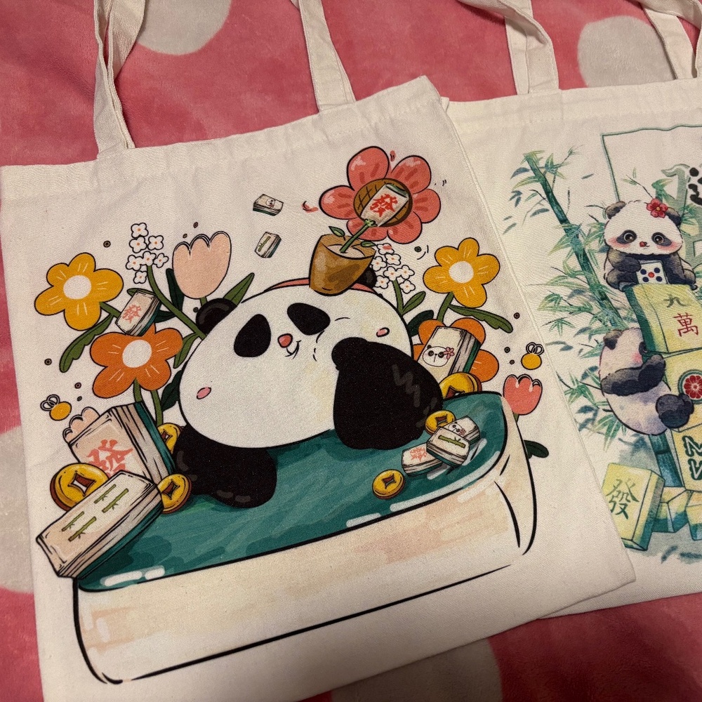 Canvas Tote Panda